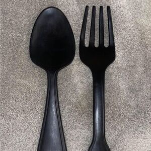 Kitchen spoon and fork